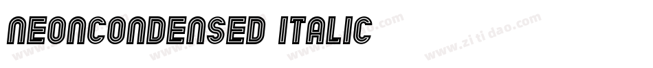 NeonCondensed Italic字体转换